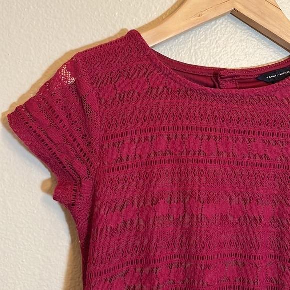 𝅺TOMMY Hilfiger Dark Red Girl Dress - Picture 3 of 14
